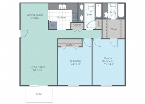 a floor plan of a home